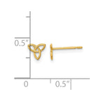 14k Madi K Kids Celtic Knot Childrens Post Earrings