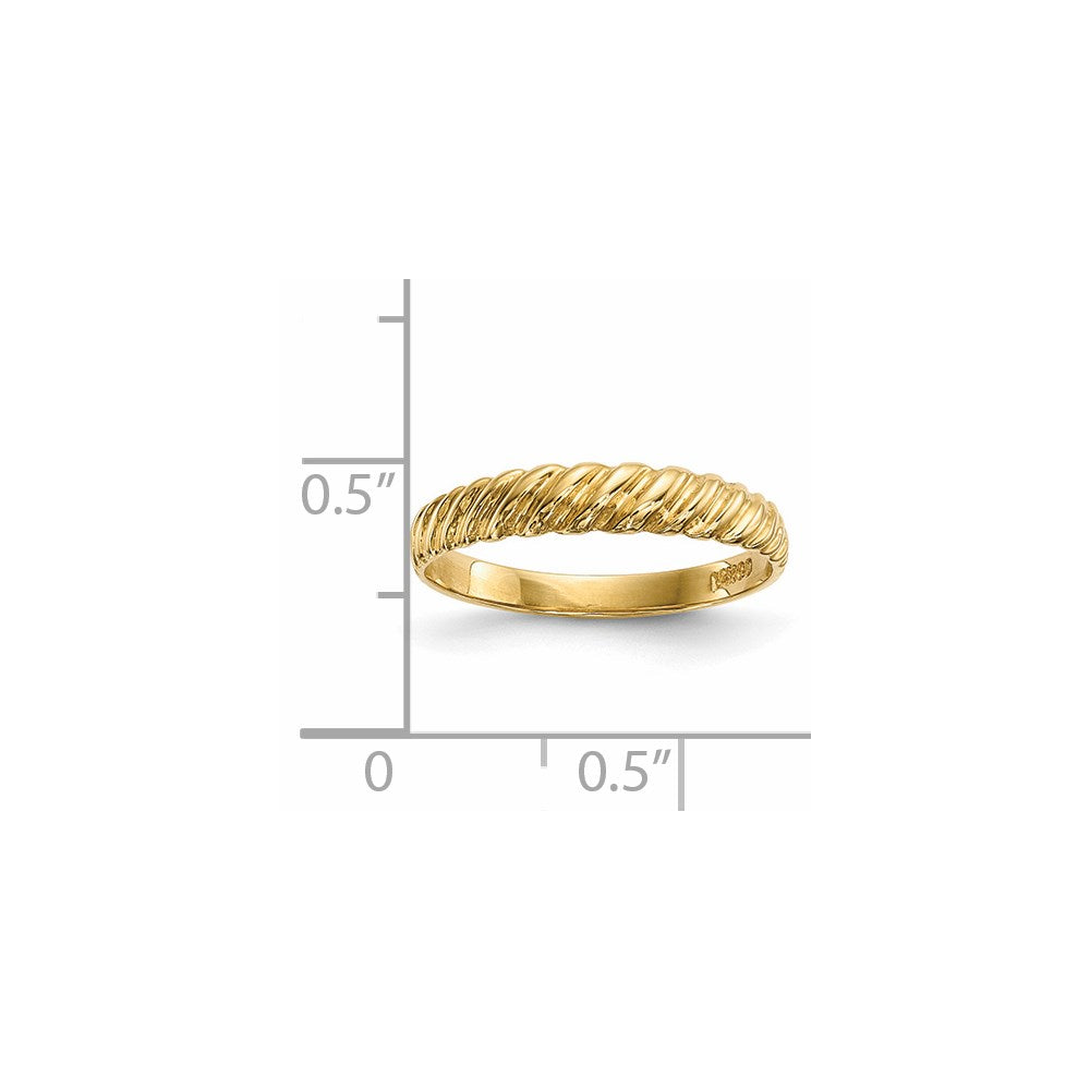 14k Madi K Kids Polished Twist Baby / Childrens Ring