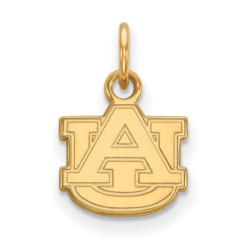 10k Gold LogoArt Auburn University A-U Extra Small Pendant