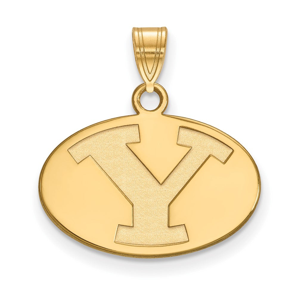 10k Gold LogoArt Brigham Young University Letter Y Small Pendant