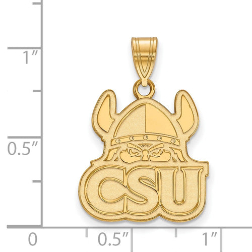 10k Gold LogoArt Cleveland State University Large Pendant