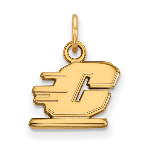 10k Gold LogoArt Central Michigan University Letter C Extra Small Pendant