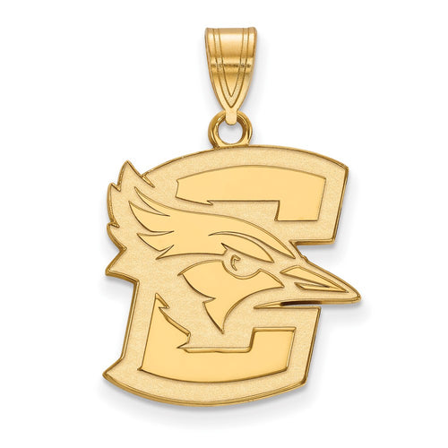 10k Gold LogoArt Creighton University Bluejay Large Pendant