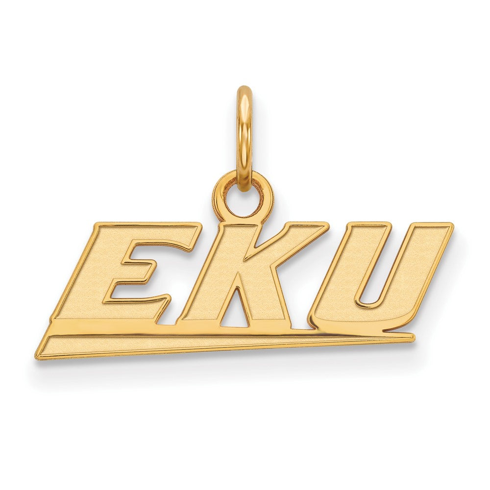 14k Gold LogoArt Eastern Kentucky University E-K-U Extra Small Pendant