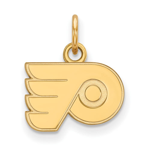 10k Gold NHL LogoArt Philadelphia Flyers Extra Small Pendant