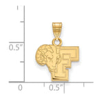 10k Gold LogoArt Fordham University Ram Small Pendant