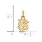 10k Gold LogoArt Florida State University F-S Extra Small Pendant