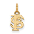 14k Gold LogoArt Florida State University F-S Extra Small Pendant