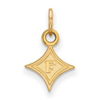 10k Gold LogoArt Furman University Extra Small Pendant