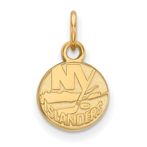 10k Gold NHL LogoArt New York Islanders Extra Small Pendant