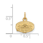 10k Gold LogoArt Jacksonville State University Extra Small Pendant