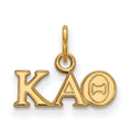 Sterling Silver Gold-plated LogoArt Kappa Alpha Theta Sorority Greek Letters Extra Small Pendant