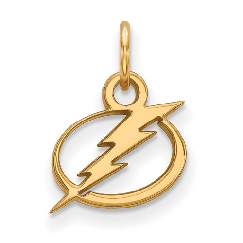 10k Gold NHL LogoArt Tampa Bay Lightning Extra Small Pendant