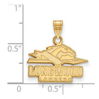 10k Gold LogoArt Longwood University Lancers Small Pendant