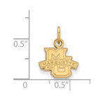 10k Gold LogoArt Marquette University Extra Small Pendant