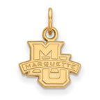 10k Gold LogoArt Marquette University Extra Small Pendant