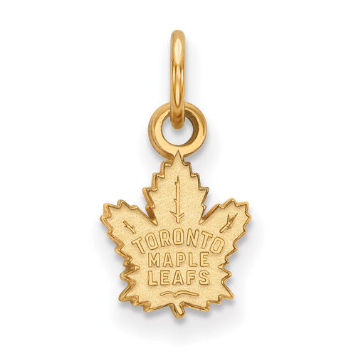 10k Gold NHL LogoArt Toronto Maple Leafs Extra Small Pendant