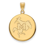 10k Gold LogoArt McNeese State University Large Disc Pendant