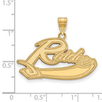 10k Gold LogoArt Mt Union College Raiders Large Pendant