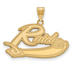 10k Gold LogoArt Mt Union College Raiders Large Pendant