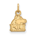 10k Gold LogoArt Northern Illinois University N-I-U Huskies Extra Small Pendant