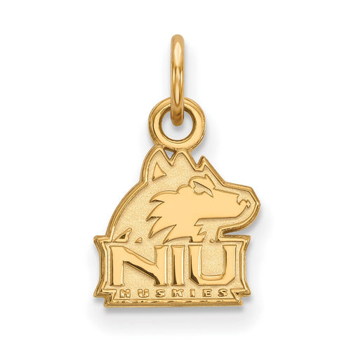 10k Gold LogoArt Northern Illinois University N-I-U Huskies Extra Small Pendant