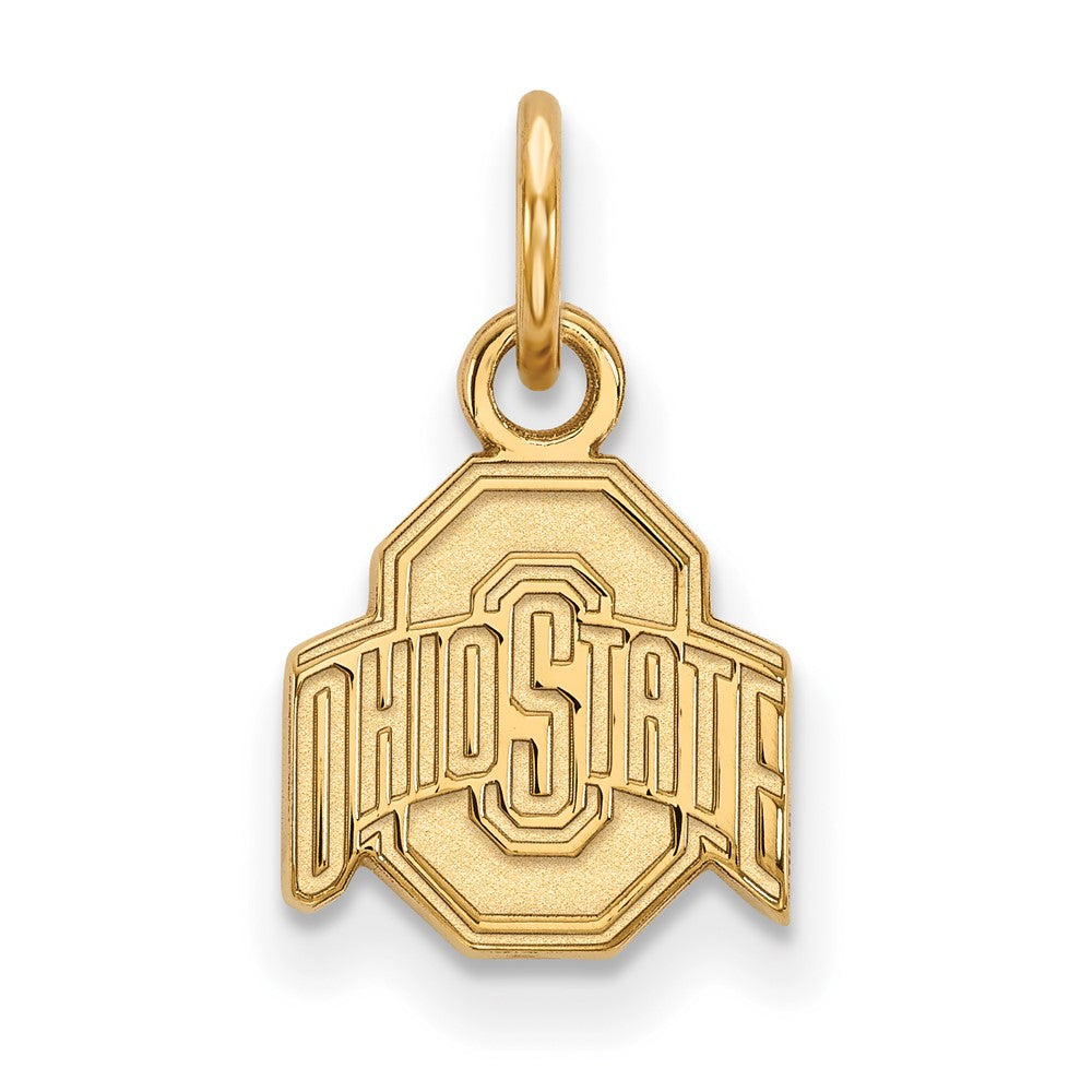 Sterling Silver Gold-plated LogoArt The Ohio State University Extra Small Pendant