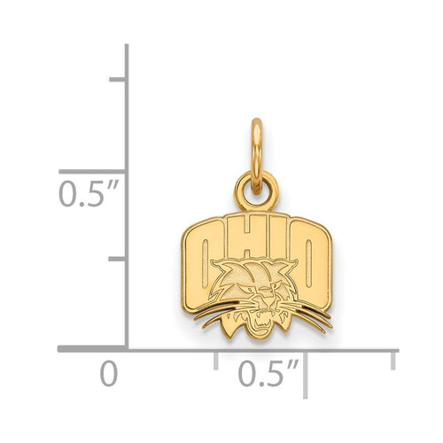 10k Gold LogoArt Ohio University Extra Small Pendant