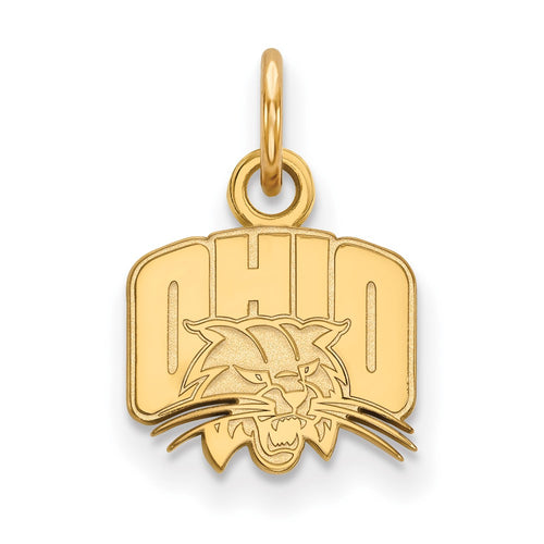 10k Gold LogoArt Ohio University Extra Small Pendant