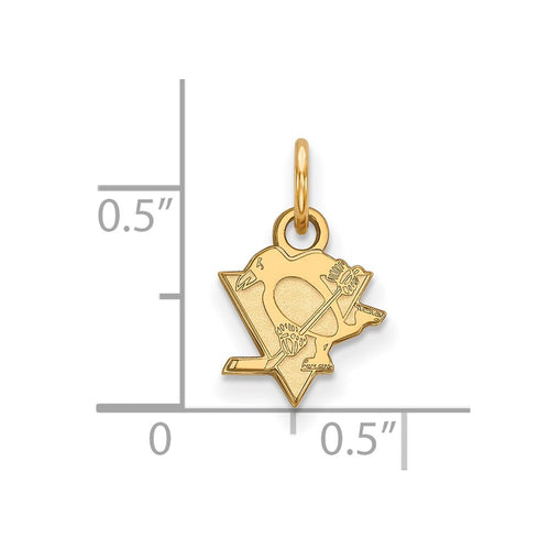 10k Gold NHL LogoArt Pittsburgh Penguins Extra Small Pendant