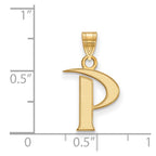 10k Gold LogoArt Pepperdine University Letter P Small Pendant