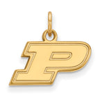 10k Gold LogoArt Purdue University Letter P Extra Small Pendant