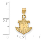 10k Gold LogoArt Rollins College Anchor Small Pendant
