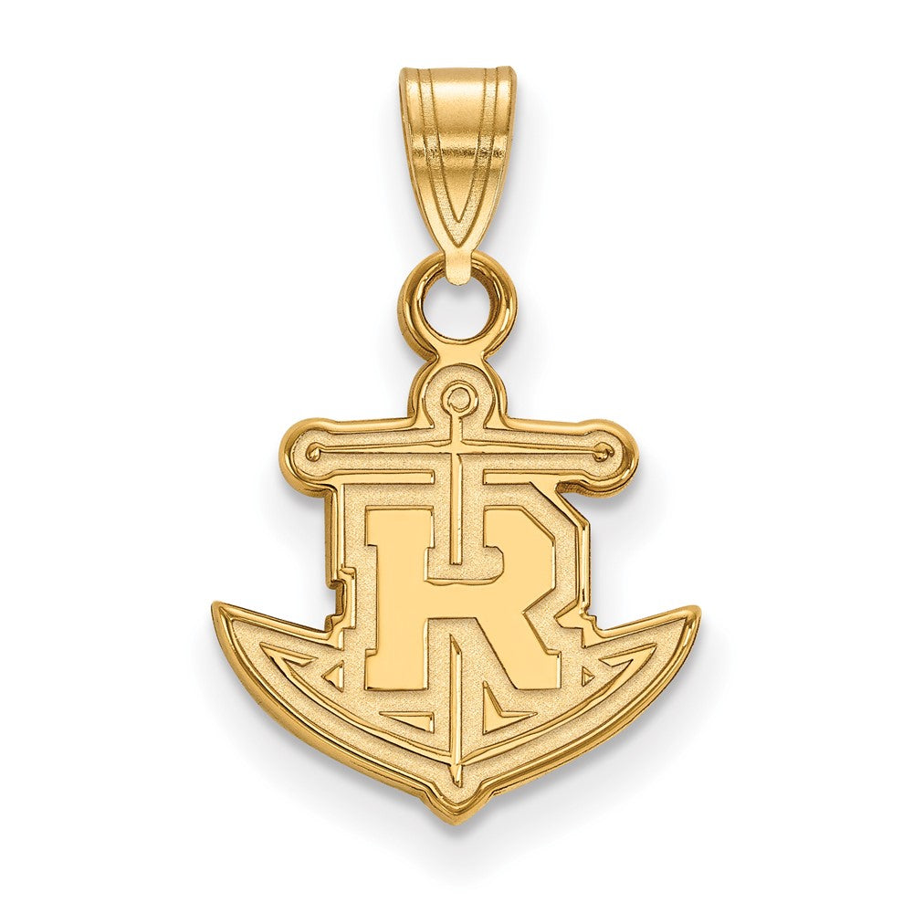 14k Gold LogoArt Rollins College Anchor Small Pendant