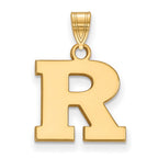 10k Gold LogoArt Rutgers University Letter R Small Pendant