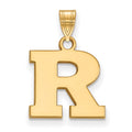 14k Gold LogoArt Rutgers University Letter R Small Pendant