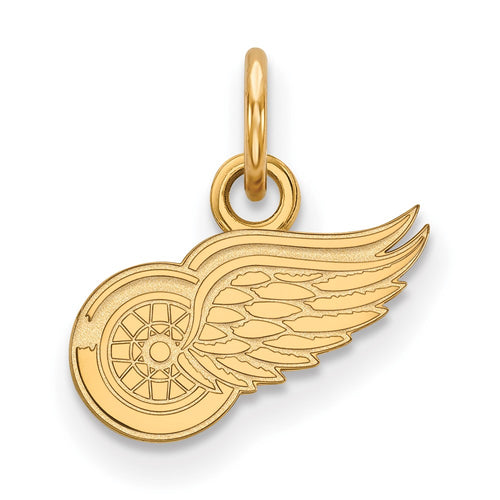 10k Gold NHL LogoArt Detroit Red Wings Extra Small Pendant