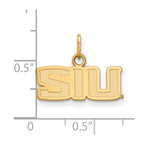 10k Gold LogoArt Southern Illinois University S-I-U Extra Small Pendant