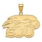10k Gold LogoArt St Joseph's University Hawks Large Pendant