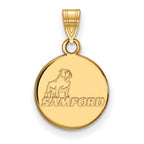 10k Gold LogoArt Samford University Small Disc Pendant