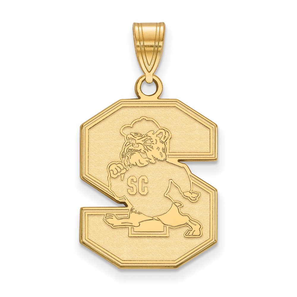 Sterling Silver Gold-plated LogoArt South Carolina State University Large Pendant