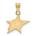 14k Gold NHL LogoArt Dallas Stars Small Pendant