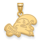 10k Gold LogoArt Tulane University Small Pendant