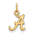 14k Gold LogoArt University of Alabama Letter A Extra Small Pendant