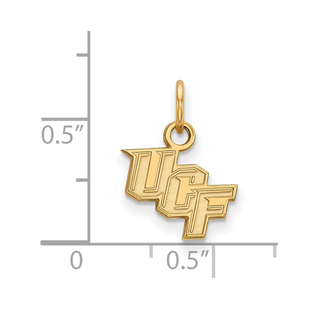 14k Gold LogoArt University of Central Florida U-C-F Extra Small Pendant