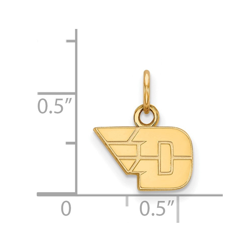 10k Gold LogoArt University of Dayton Extra Small Pendant