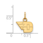 10k Gold LogoArt University of Dayton Extra Small Pendant