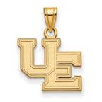 10k Gold LogoArt University of Evansville Purple Aces Small Pendant