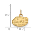 10k Gold LogoArt University of Florida Gator Extra Small Pendant