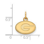 10k Gold LogoArt University of Georgia Letter G Extra Small Pendant